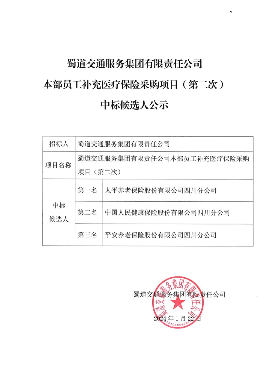 蜀道交服集团本部补充医疗保险采购项目（第二次）中标候选人公示_00.jpg